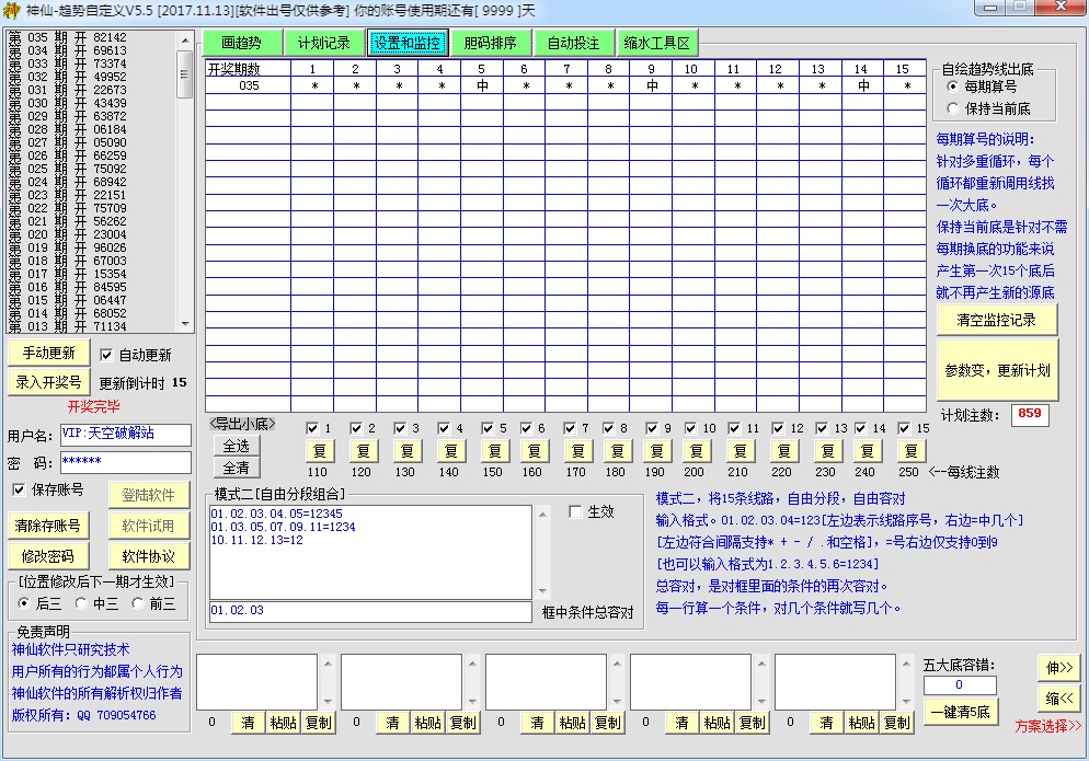 神仙趋势自定义